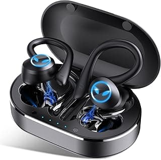 Fones de ouvido sem fio, Bluetooth 5.1, intra-auricular, intra-auricular, microfone, à prova d'água, cancelamento de ruído CVC8.0, controle por toque, ideal para música e jogos de vídeo