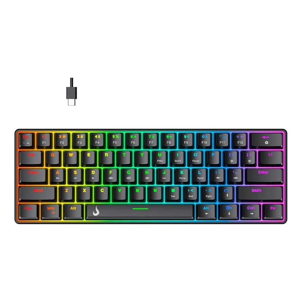 Teclado Mecânico Gamer Rise Mode GM1 Black com RGB por R$199,99!