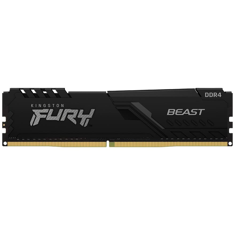 Memoria RAM Kingston Fury Beast, 8GB, 3200MT/s, DDR4, CL16, DIMM, Preto - KF432C16BB/8WP